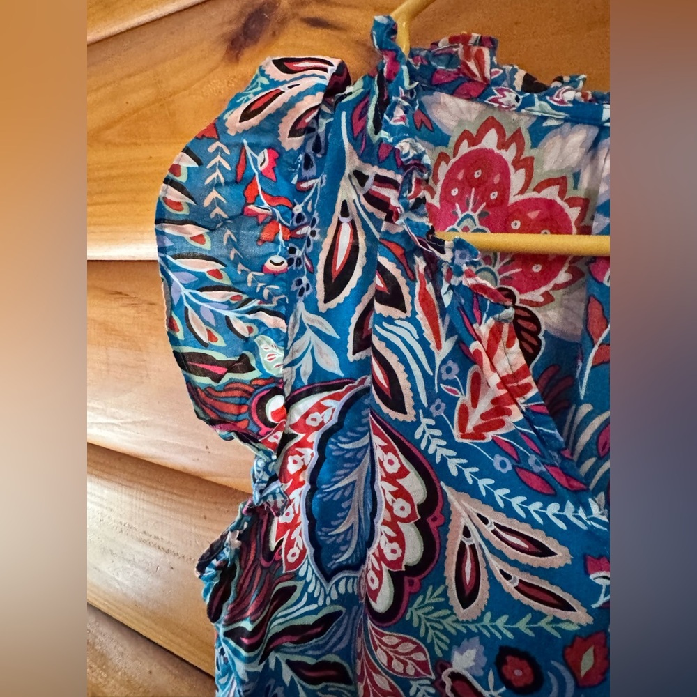 Talbots Multicolor Paisley Top - Picture 4 of 6